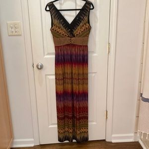 Long maxi dress with southwestern flair size m